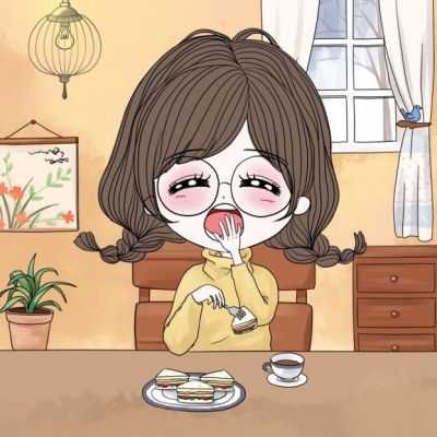 可爱卡通萌萌哒小姐妹头像 闺蜜呆萌卡通头像一人一张