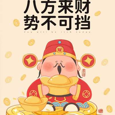 2024正月初五迎接财神图片合集 笑口常开盆满钵满啊